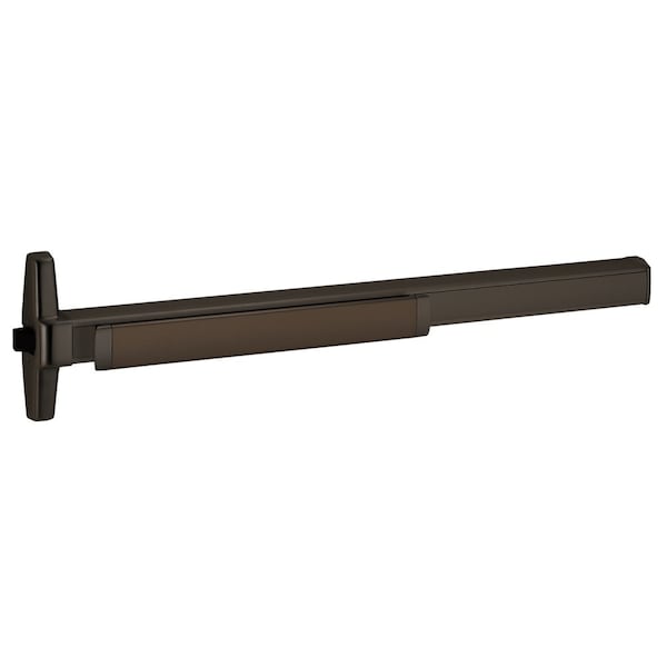 Grade 1 Rim Exit Bar, Narrow Stile Pushpad, 36-in Device, Exit Only, Quiet Motorized Electric Latch